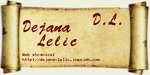 Dejana Lelić vizit kartica